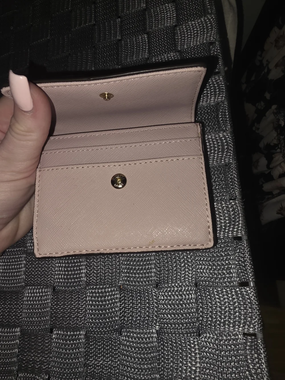 Michael Kors Blush Leather Card Case Wallet - Picture 3 of 4
